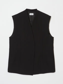 Loose nocollar gilet