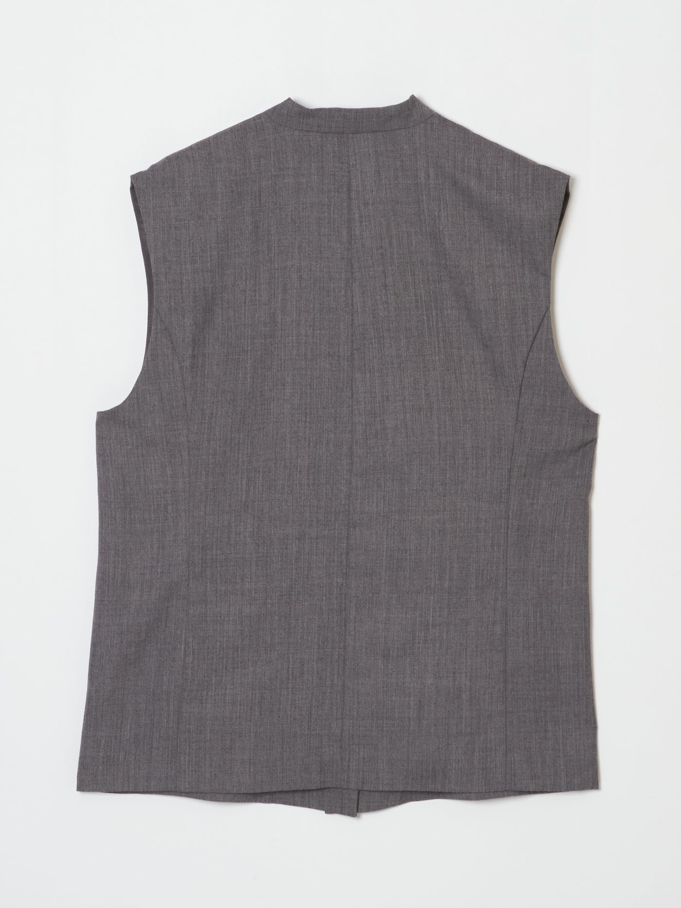 Loose nocollar gilet