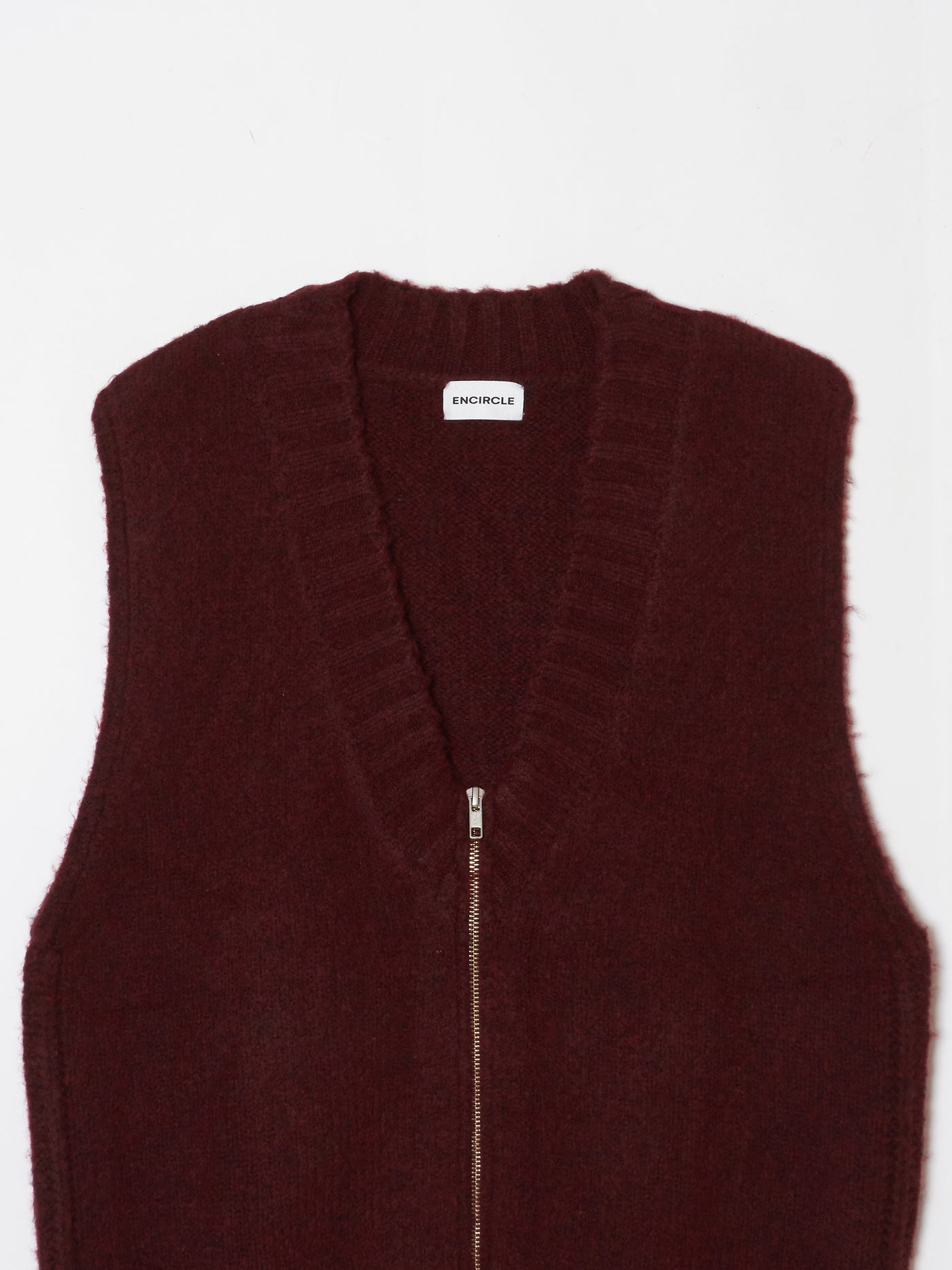 Knit zip vest