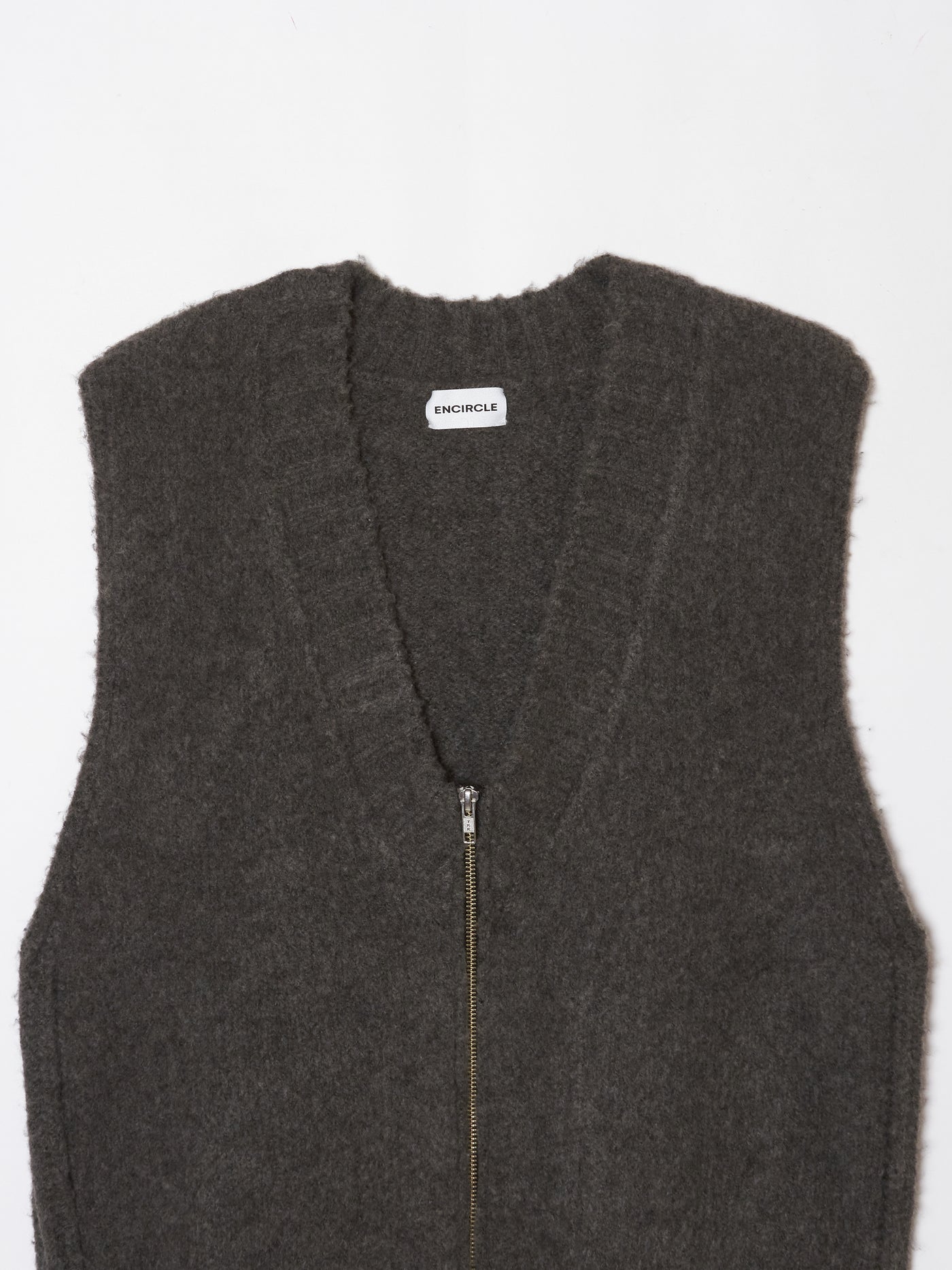 Knit zip vest