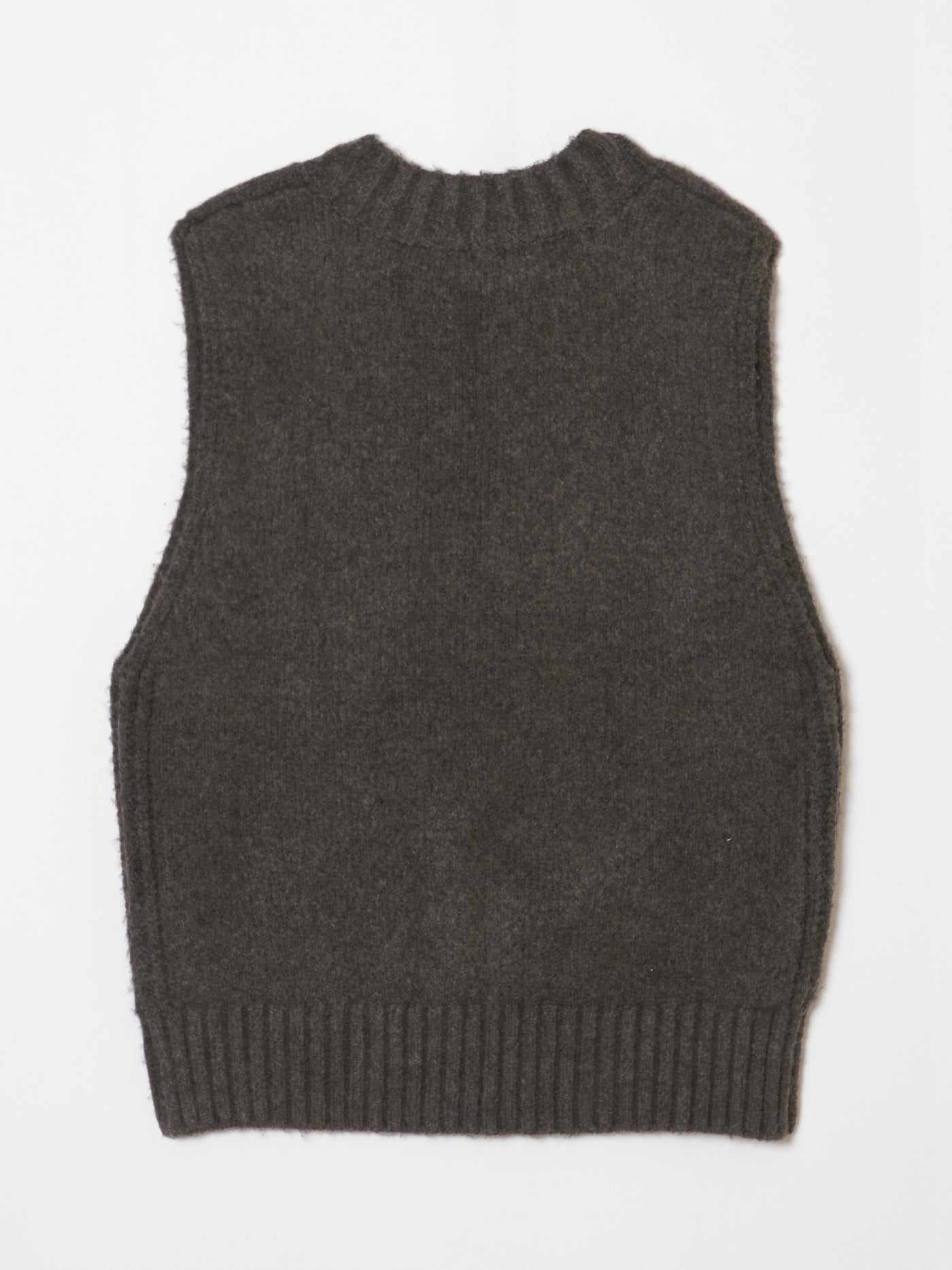 Knit zip vest